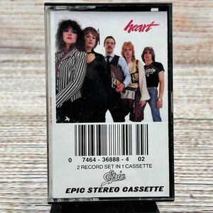 Heart Greatest Hits Live Cassette Tape Epic EGT-36888 2 Record Set 1980 Rock